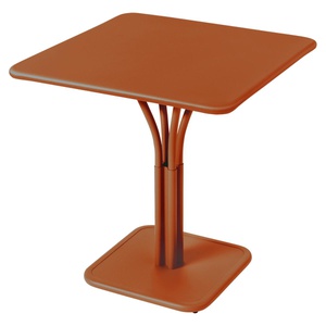 Guéridon 71x71cm plateau plein LUXEMBOURG Fermob orange confite