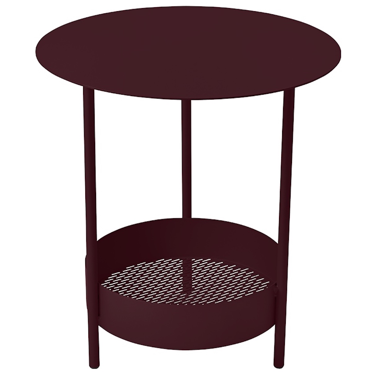 Guéridon SALSA Fermob cerise noir