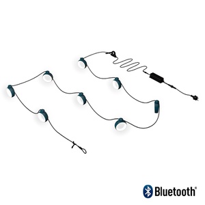 Guirlande luminaire HOOPIK Fermob bleu acapulco