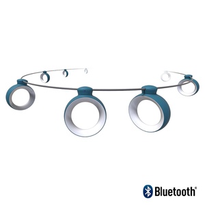 Guirlande luminaire HOOPIK Fermob bleu acapulco