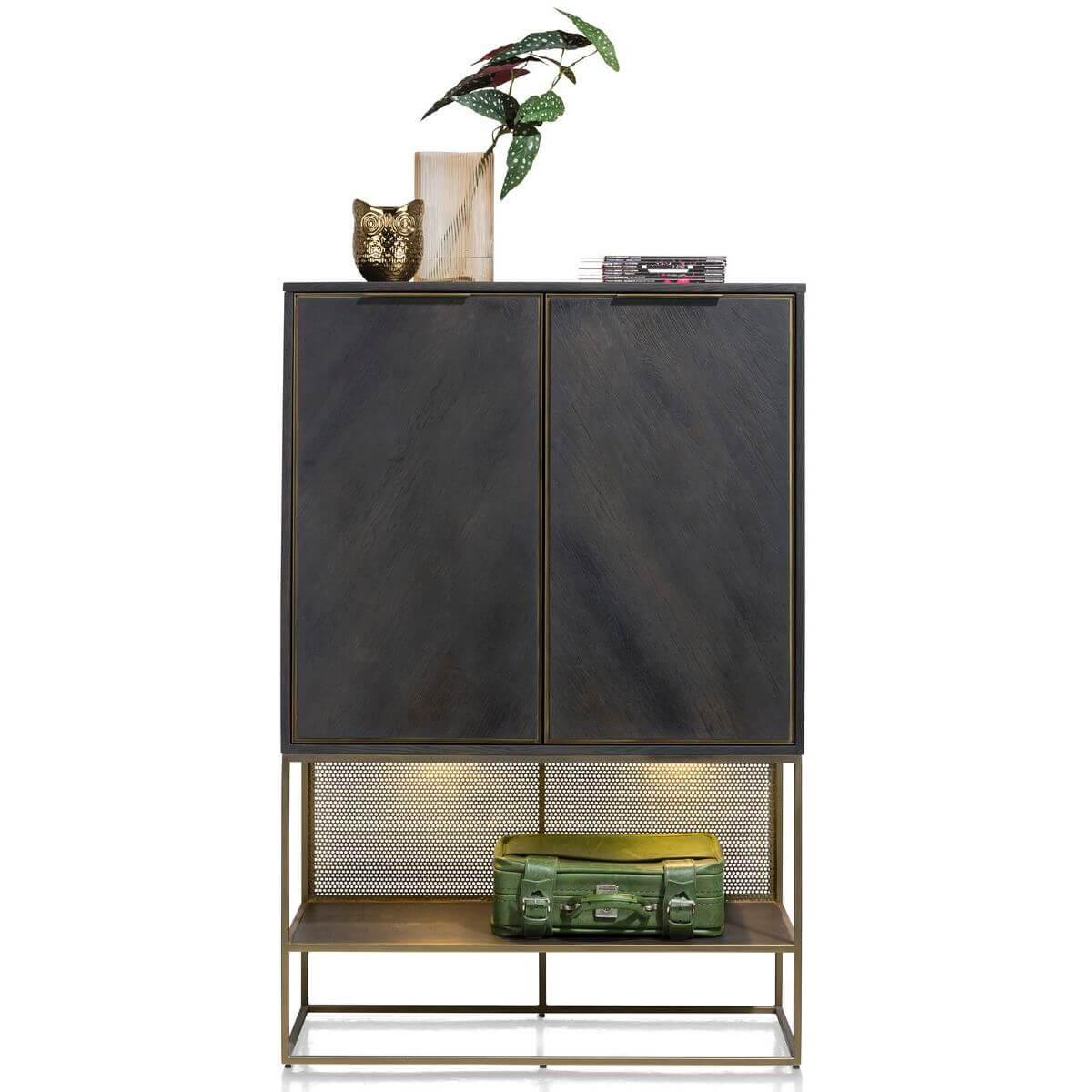 Highboard 100cm CITY Henders & Hazel castle anthracite