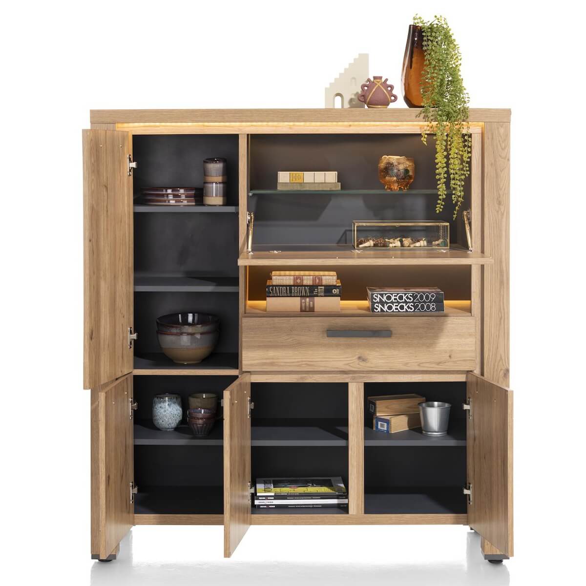 Highboard 130cm DELMONTE Henders & Hazel Naturel