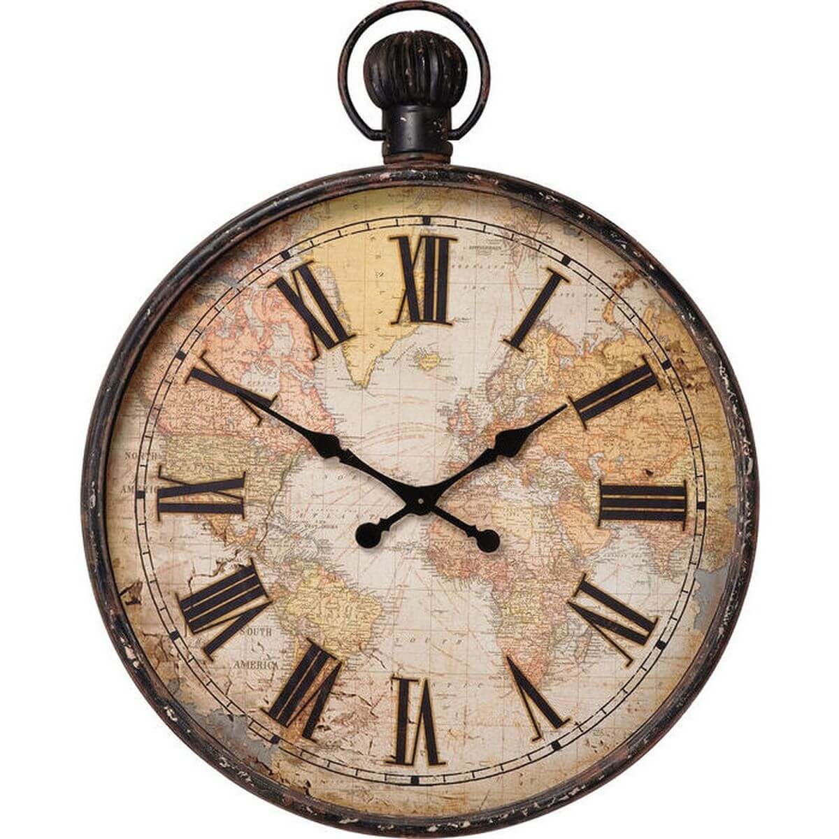 Horloge 96cm EUROPEAN MAP Kare Design