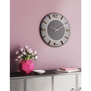 Horloge murale 49cm LEONARDO Kare Design Grey-Gold