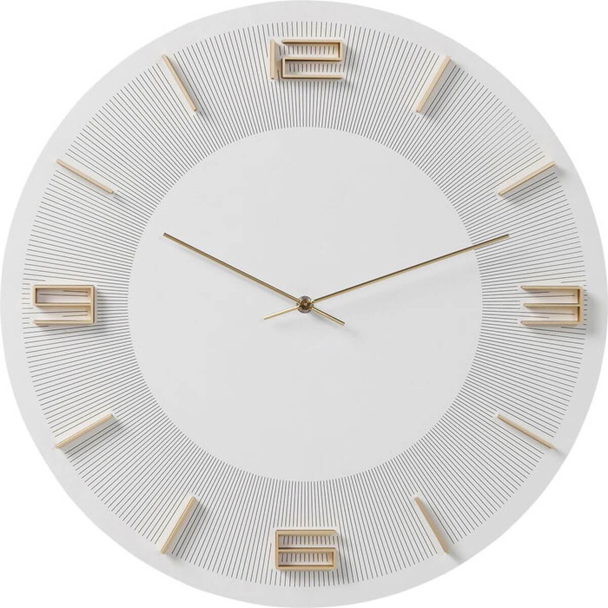 Horloge murale 49cm LEONARDO Kare Design White-Gold