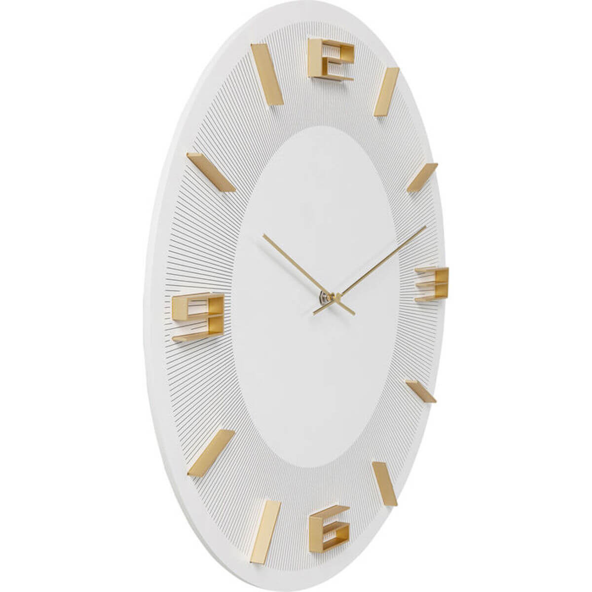 Horloge murale 49cm LEONARDO Kare Design White-Gold