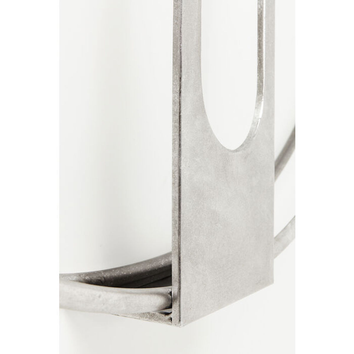 Horloge murale 60cm CLIP Kare Design argenté