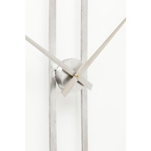Horloge murale 60cm CLIP Kare Design argenté