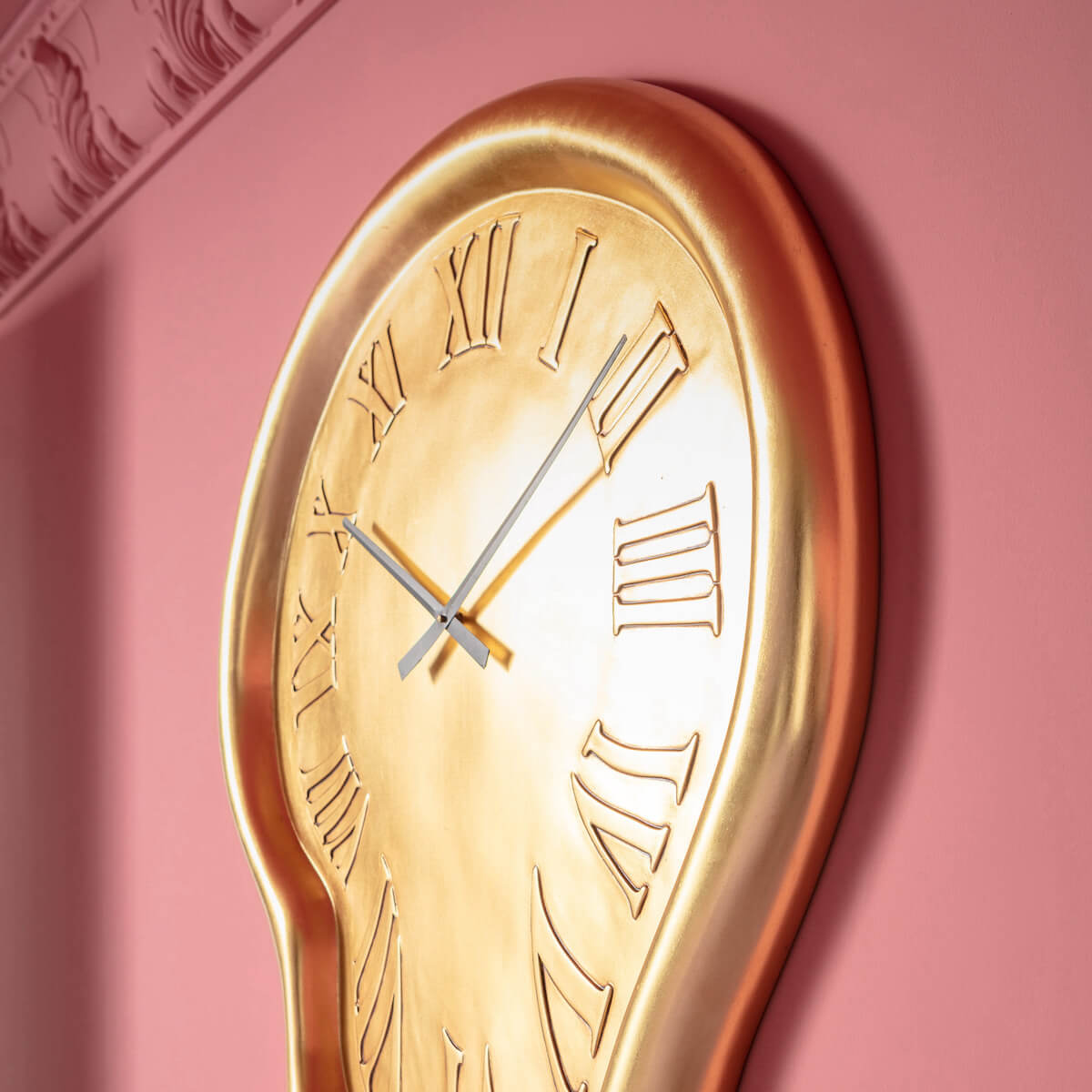 Horloge murale 92x127cm BIG DROP Kare Design doré