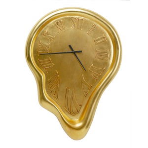 Horloge murale 92x127cm BIG DROP Kare Design doré