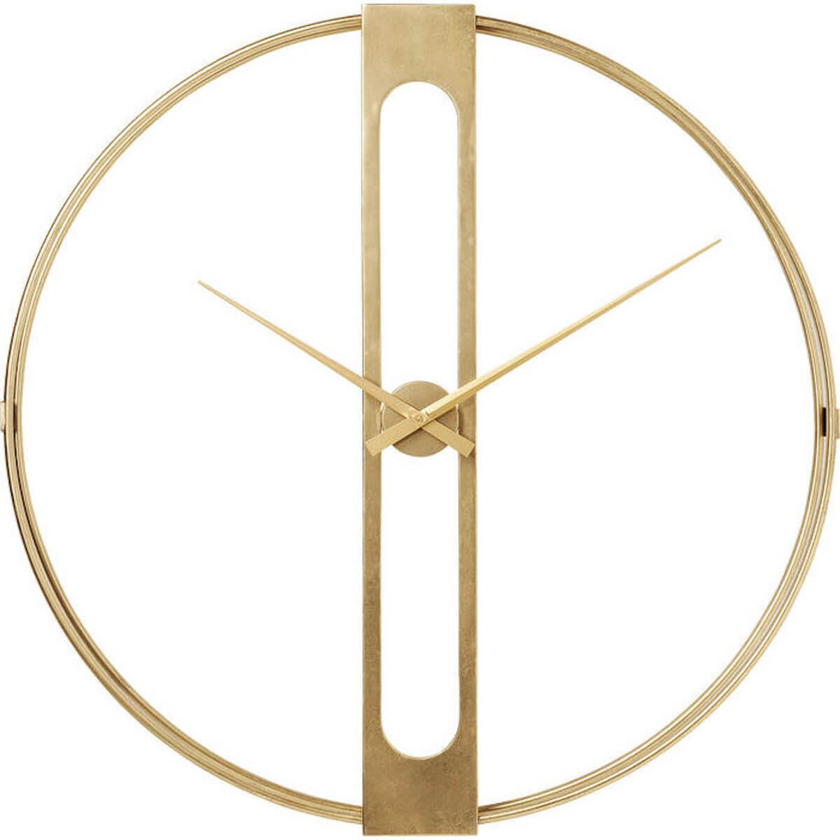horloge murale CLIP GOLD Kare Design 107cm