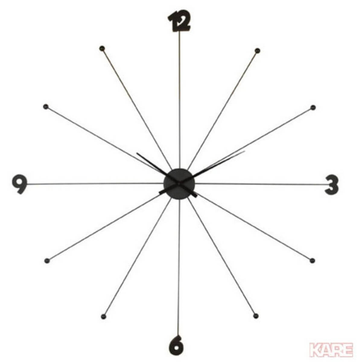 Horloge UMBRELLA Kare Design noir