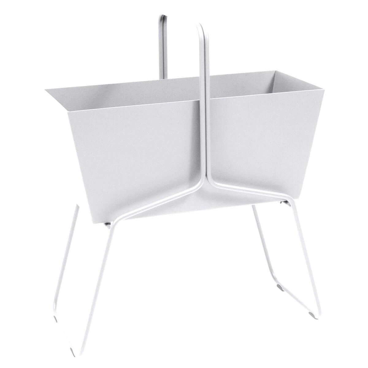 Jardinière haut BASKET Fermob Blanc coton