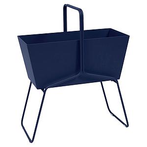 Jardinière haut BASKET Fermob Bleu abysse