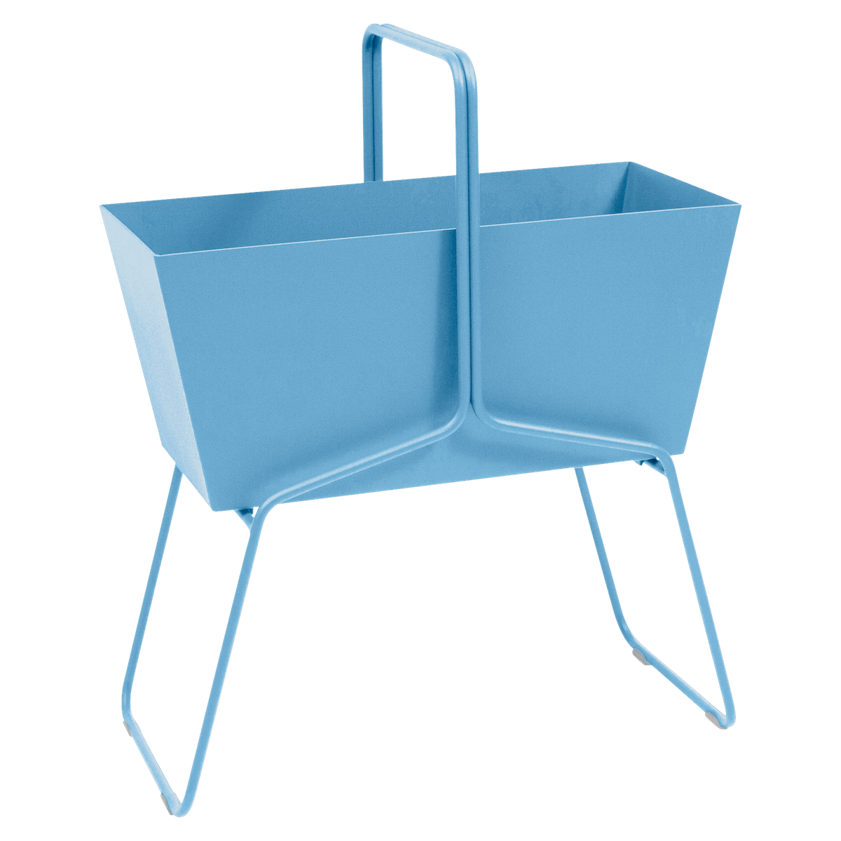 Jardinière haut BASKET Fermob bleu maya