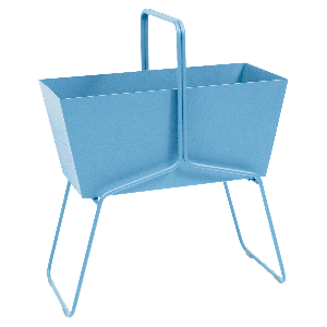 Jardinière haut BASKET Fermob bleu maya