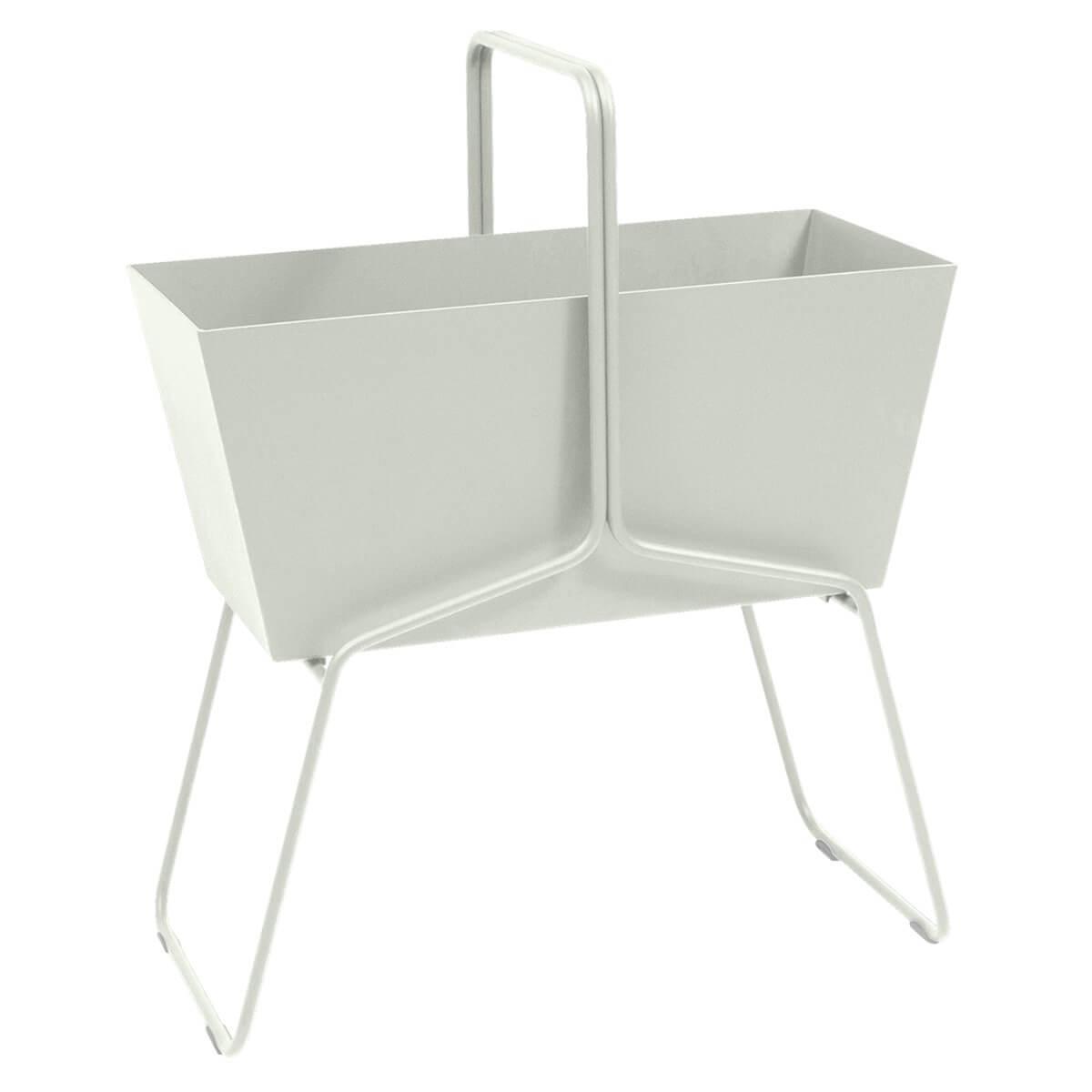 Jardinière haut BASKET Fermob gris argile