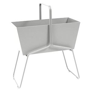 Jardinière haut BASKET Fermob gris métal
