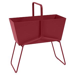 Jardinière haut BASKET Fermob rouge piment