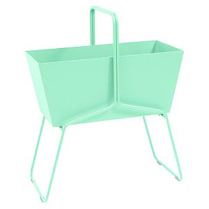 Jardinière haut BASKET Fermob vert opaline