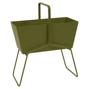 Jardinière haut BASKET Fermob vert pesto