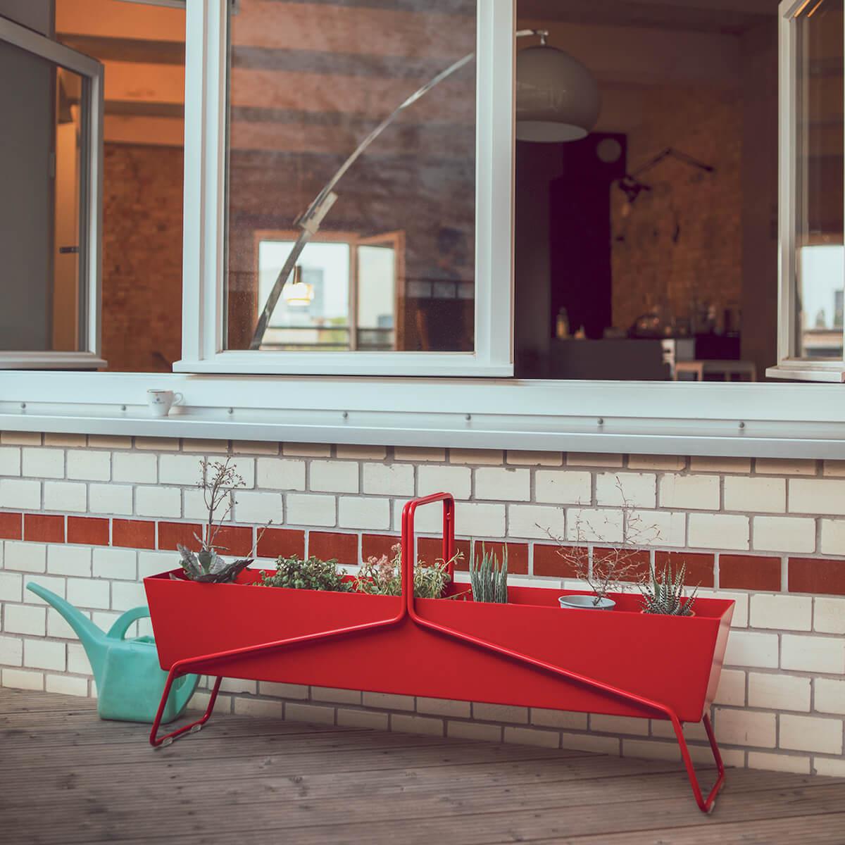 Jardinière longue BASKET Fermob tilleul