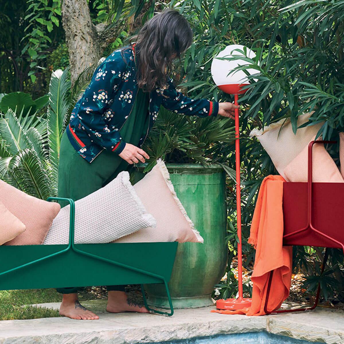 Jardinière longue BASKET Fermob tilleul