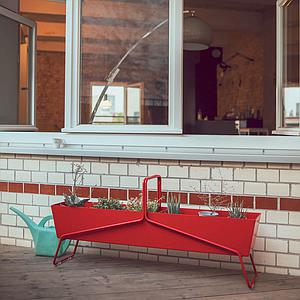 Jardinière longue BASKET Fermob tilleul