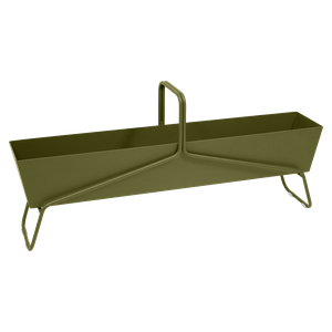 Jardinière longue BASKET Fermob vert pesto