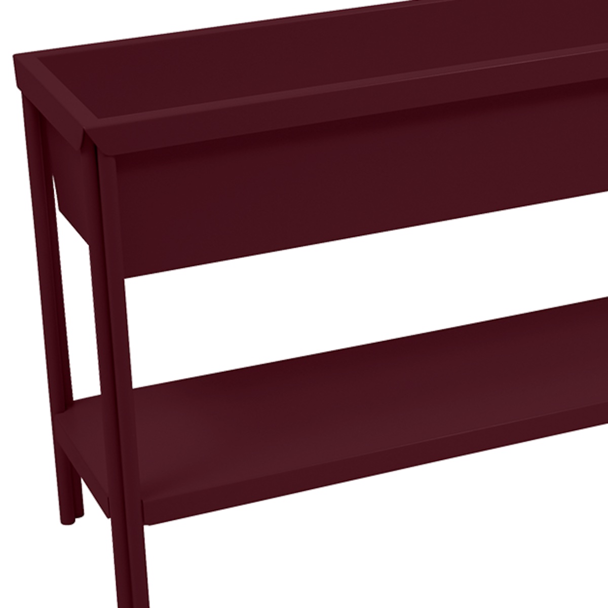 Jardinière moyen TERRAZZA Fermob cerise noir