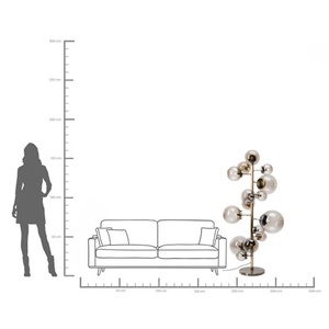 Lampadaire 160cm BALLOON Kare Design fumé