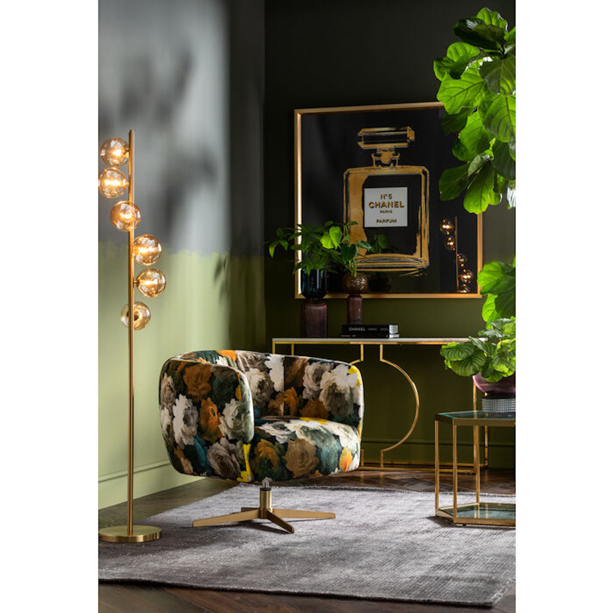 Lampadaire 160cm SCAL BALLS Kare Design laiton