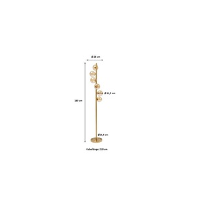 Lampadaire 160cm SCAL BALLS Kare Design laiton