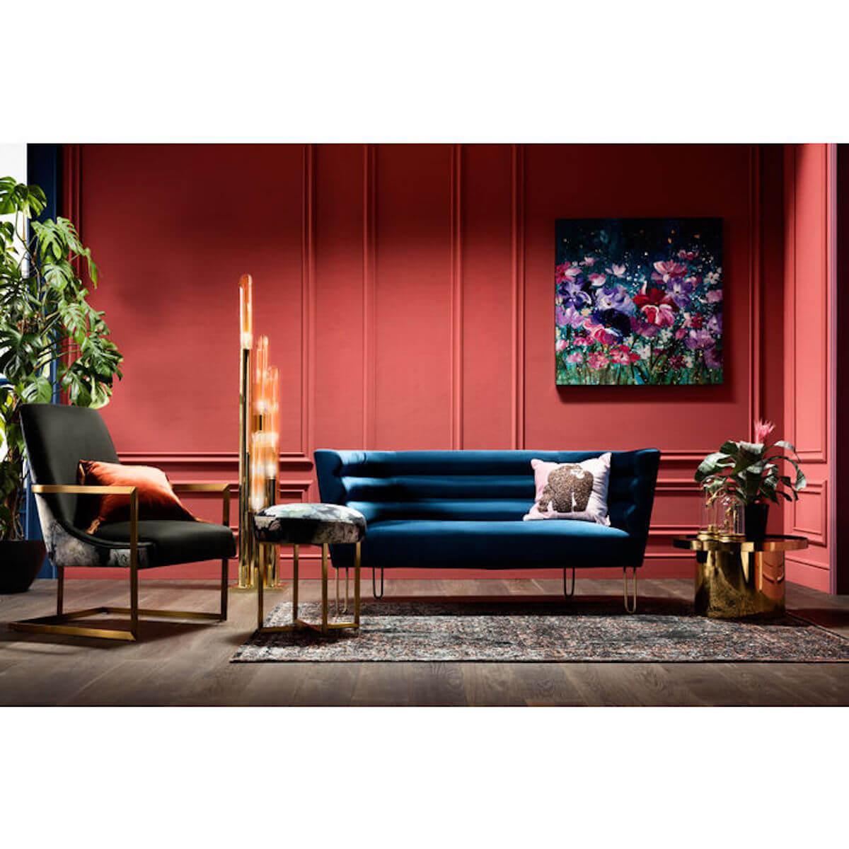 Lampadaire 175cm PIPE Kare Design doré