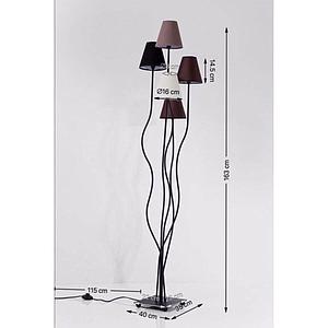 Lampadaire flexible 5 bras MOCCA CINQUE Kare Design
