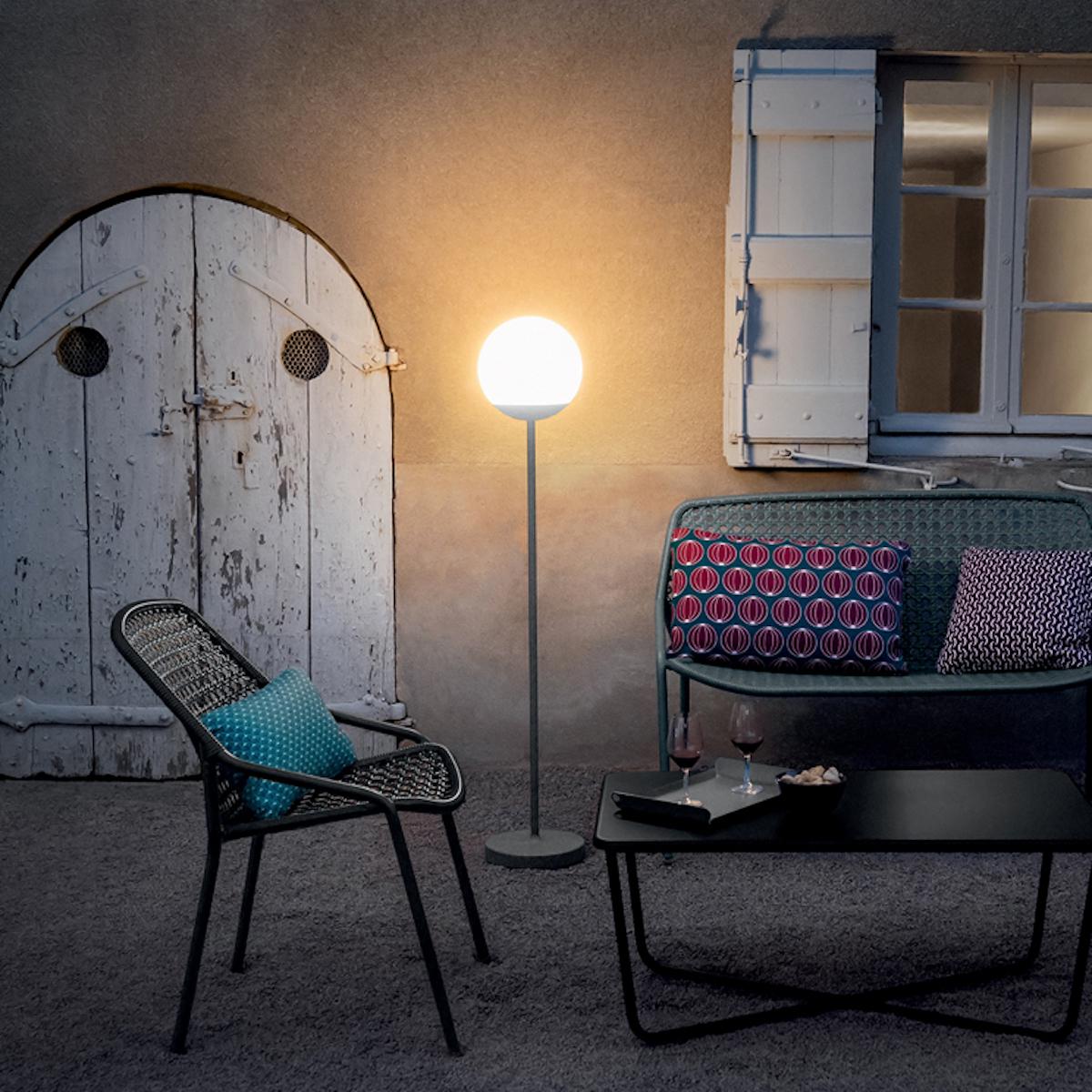 Lampadaire MOOON Fermob rouge ocre