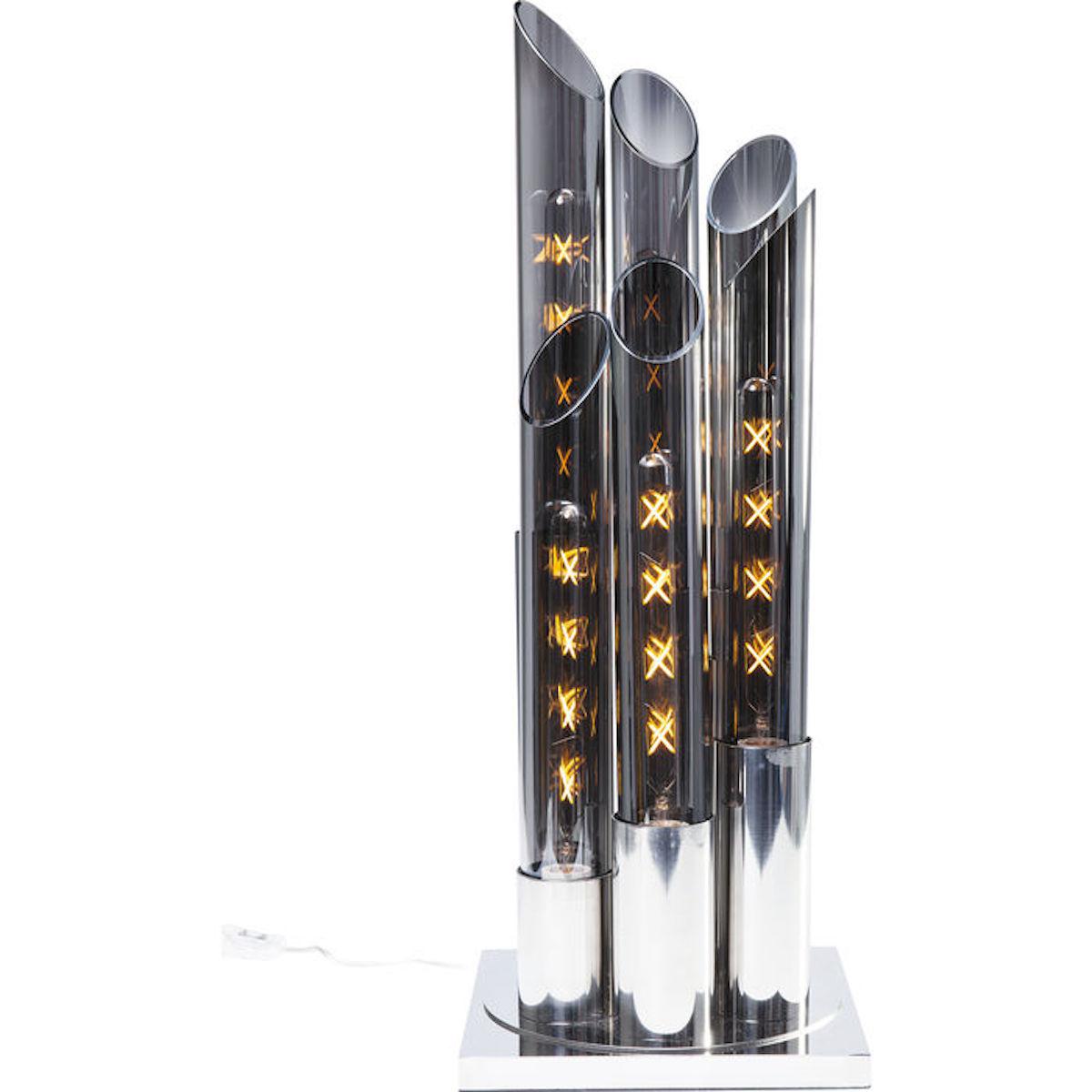 Lampe à poser 80cm PIPE Kare Design chrome