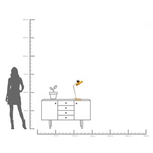 Lampe à poser DEMI Kare Design jaune