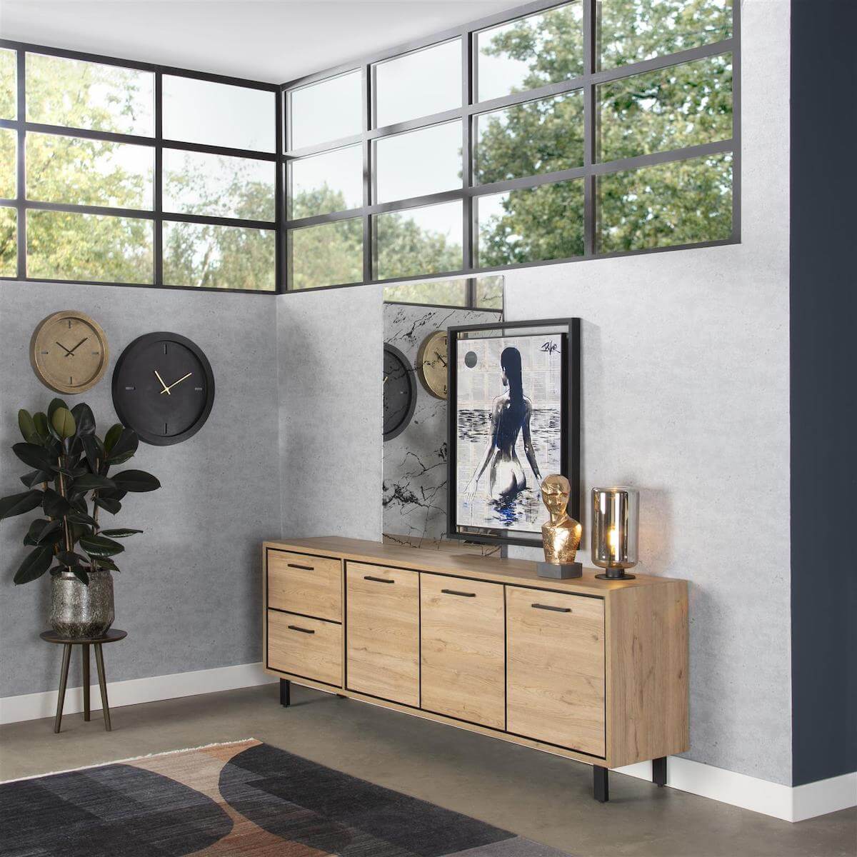 Lampe à poser JAYDEN Coco Maison Noir-Anthracite
