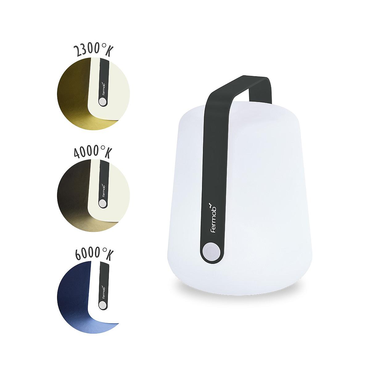 Lampe BALAD Fermob H25 gris carbone