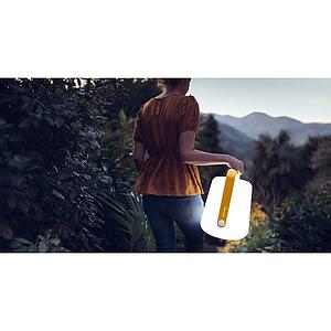 Lampe BALAD Fermob H38 muscade