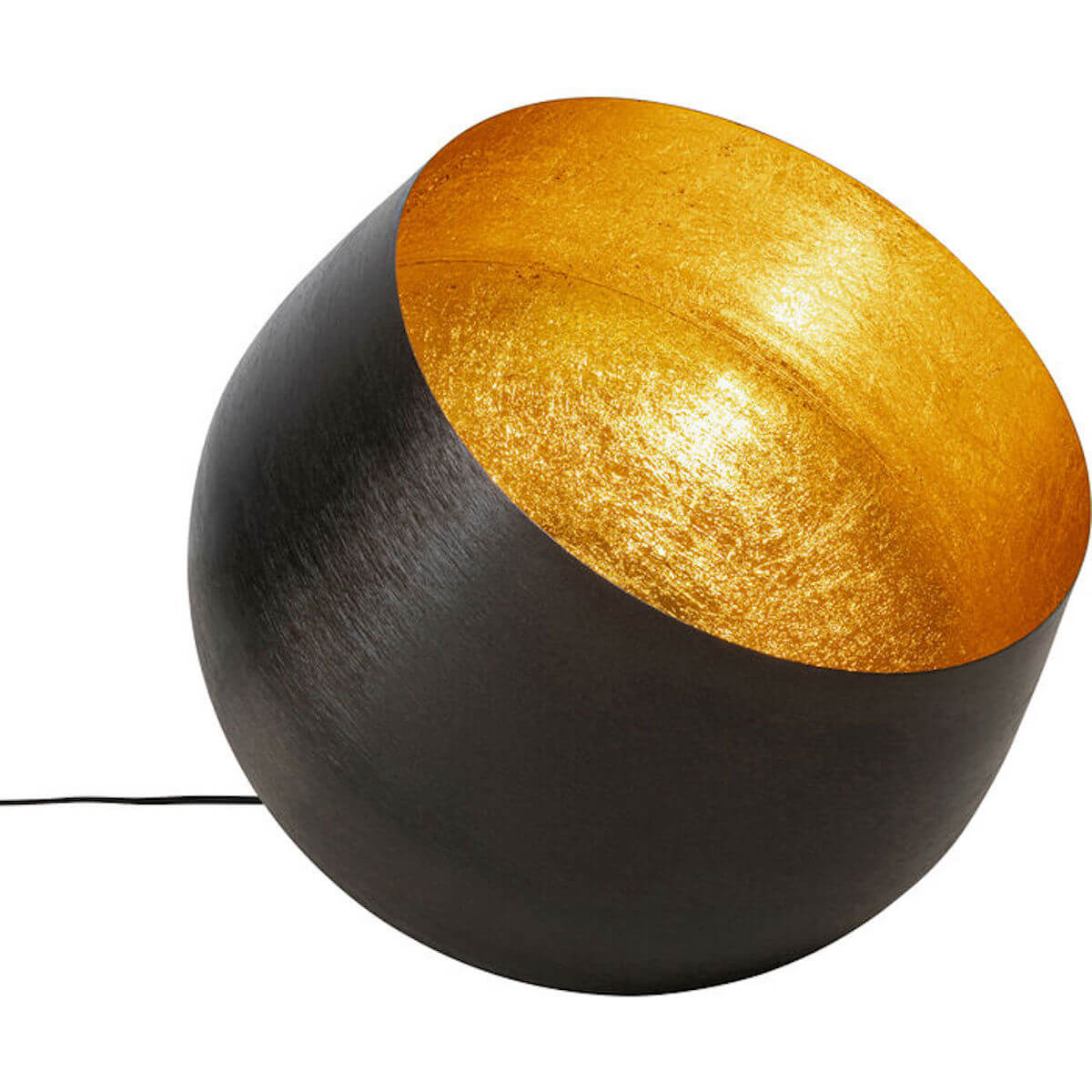 Lampe de sol APOLLON SMOOTH Kare Design noir ∅50cm