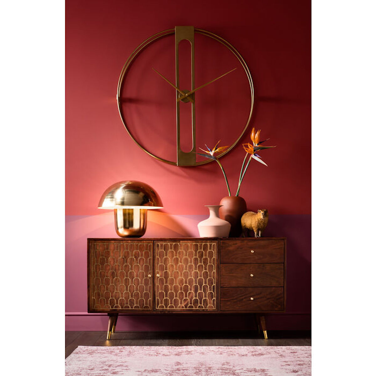 Lampe de table MUSHROOM Kare Design laiton