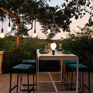 Lampe H24cm APLO Fermob bleu acapulco