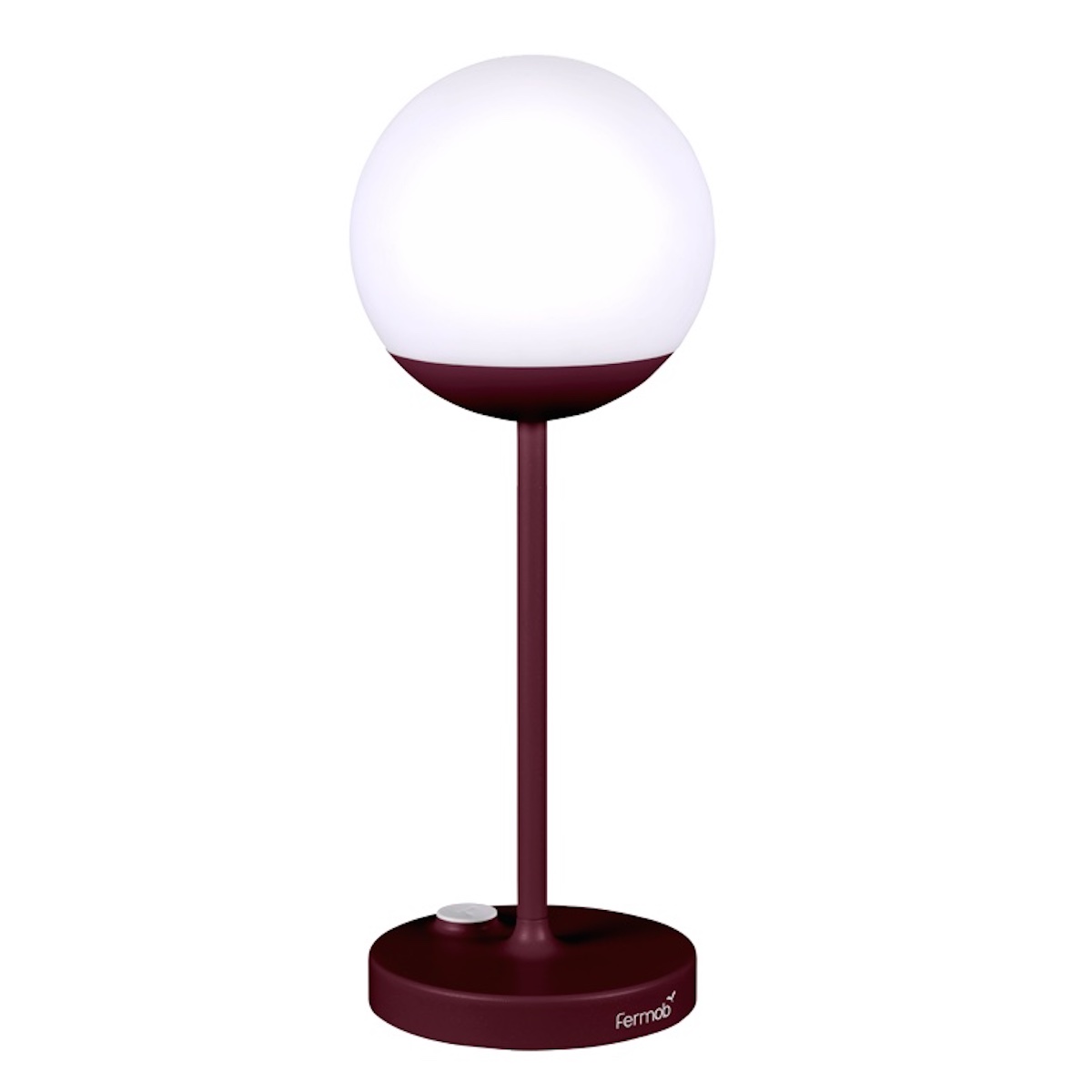Lampe H41cm MOOON Fermob cérise noir