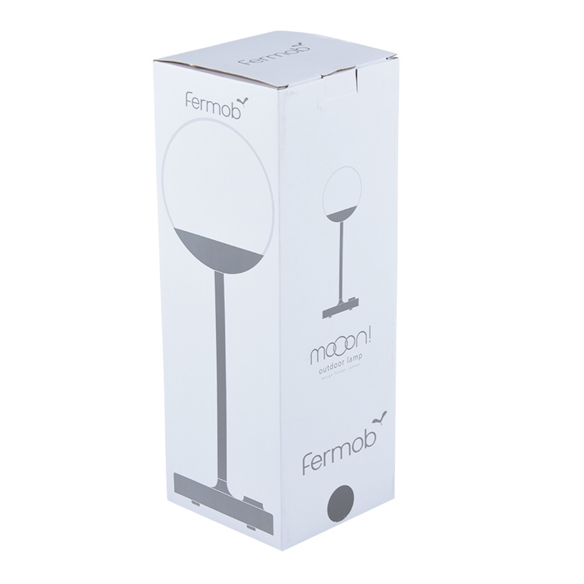 Lampe H41cm MOOON Fermob cérise noir