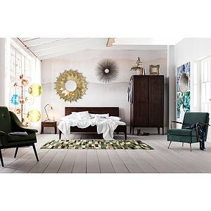 Lit 160x200cm BROOKLYN Kare Design walnut