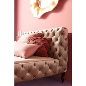 Lit 160x200cm DESIRE Kare Design velours écru