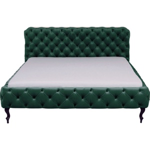 Lit 160x200cm DESIRE Kare Design velours vert