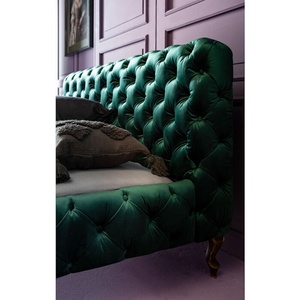 Lit 160x200cm DESIRE Kare Design velours vert